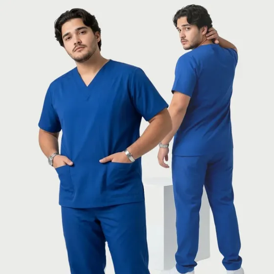 Conjunto Scrub Gabardine Não Amassa Seca Rápido Masculino-ph