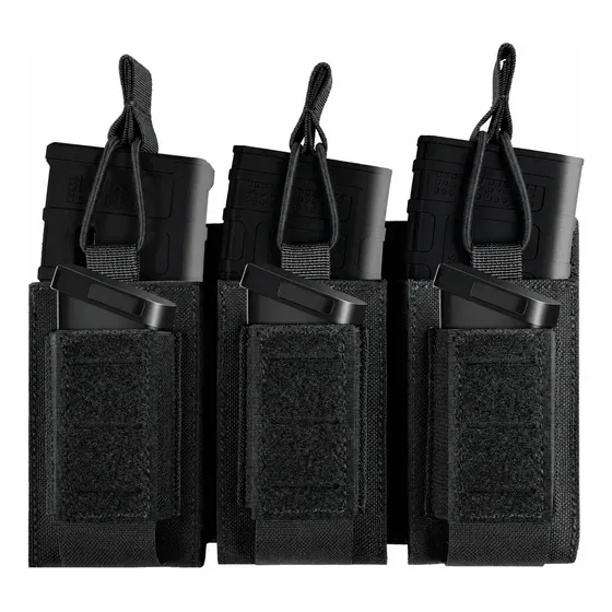 Porta Carregador Tático Votagoo Militar Trío 9/5.56mm Armas