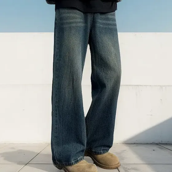 Jeans Velhos Lavados Com Explosivos Americanos Transfronteir