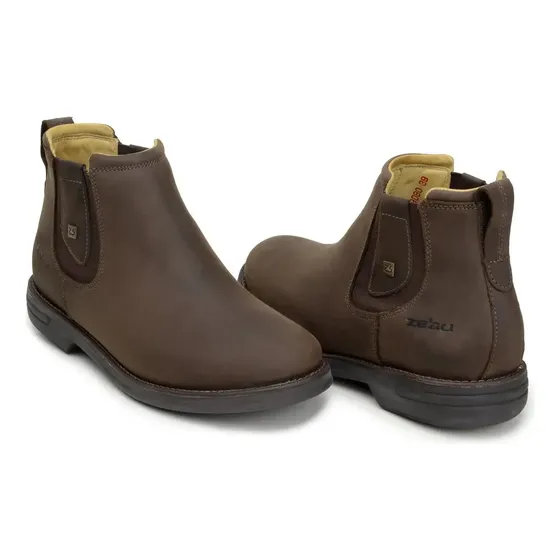 Botina Zebu Em Couro Ref 59080