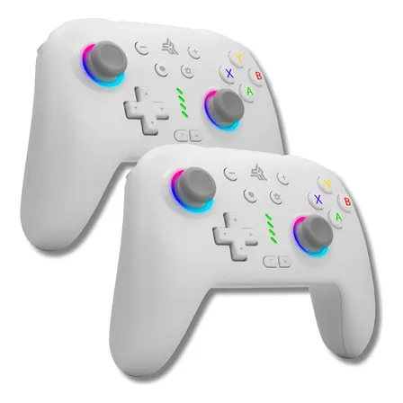 Kit 2 Controle Sem Fio Compatível Com Pc Android Nintendo