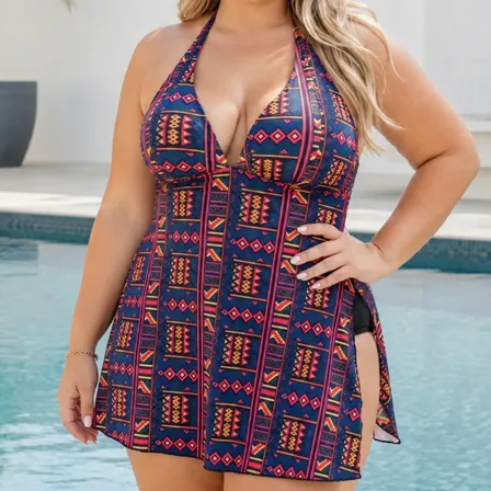 Maiô Plus Size Vestido Com Bojo Costura Reforçada Lançamento