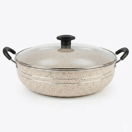 Frigideira Wok Silver Lines Antiaderente Com Alças + Tampa.