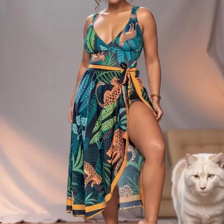 Maiô Feminino Forrado Com Saída De Praia Saida De Praia