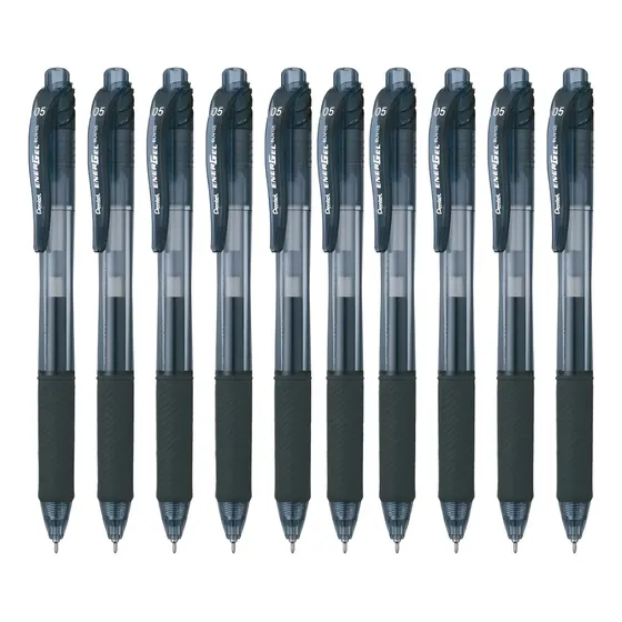 10 Caneta Energel Pentel Gel 0.5mm Retrátil Cores A Escolher