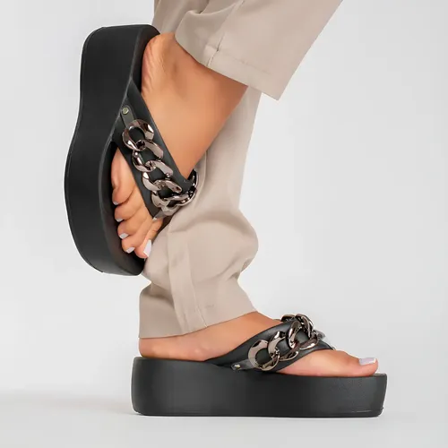 Sandália Feminina Ortopedica Moda Nuvem Plataforma 100% Eva