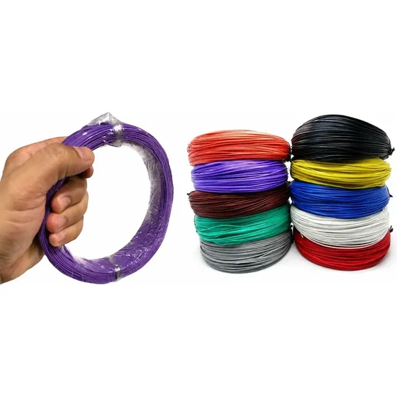 Cabinho Flexivel Eletronica 0,10mm=28awg Rolo C/100mt Cores