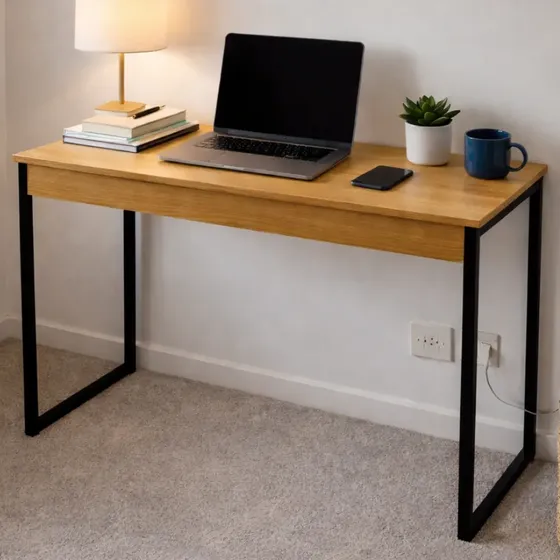 Escrivaninha Mesa Escritório Industrial 90cm - Home Office