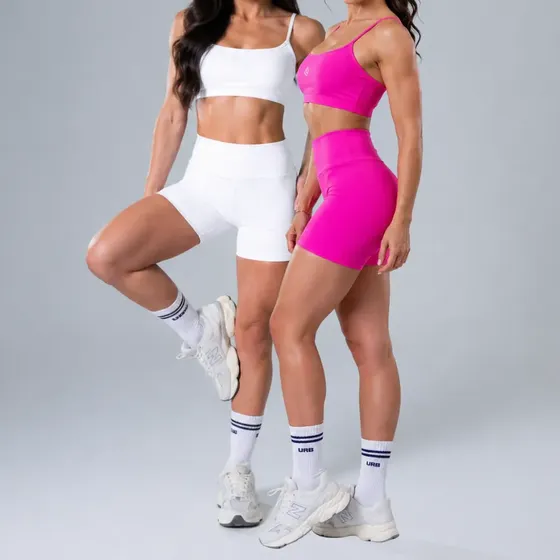 2 Conjunto De Academia Feminino Fitnes Short E Top Poliamida