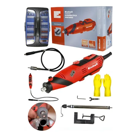Micro Retifica Microrretifica Einhell 135w Maleta + Completa