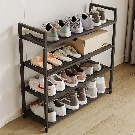 Sapateira Organizador Sapatos Metal 4 Andares 70cm 16 Pares