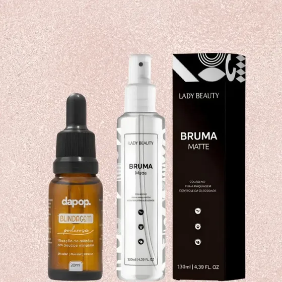 Kit Blindagem Poderosa Dapop + Bruma Fixadora Matte Lady By