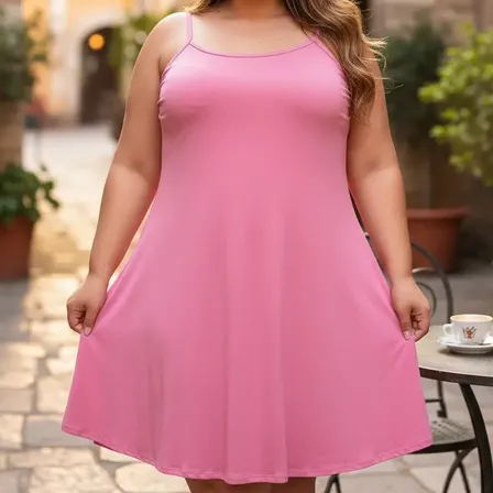 Vestido Plus Size De Alcinha Soltinho