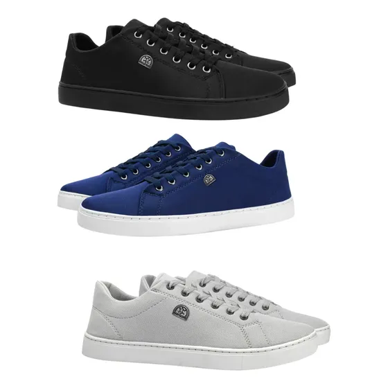 Kit 3 Pares Tênis Barato Dia A Dia Casual Masculino Promoção