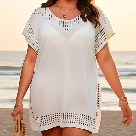 Saída De Praia Plus Size Grande