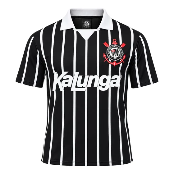Camiseta Corinthians Kalunga Listrada-preto
