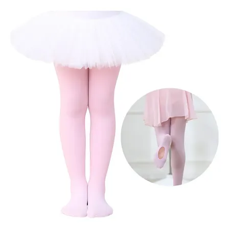 Meia Calça Ballet Infantil Fio 40 Bailarina Rosa 1/12 Anos