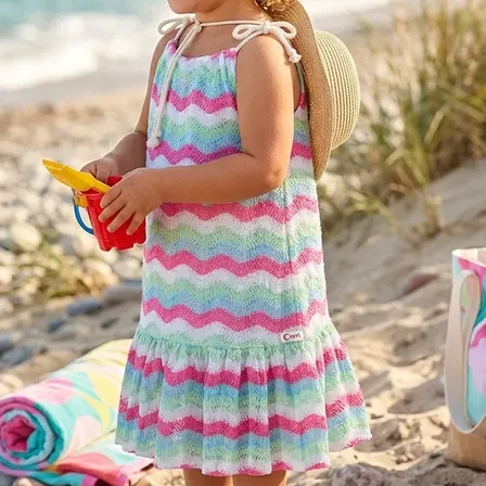 Saída De Praia Infantil Menina Cinti Neon