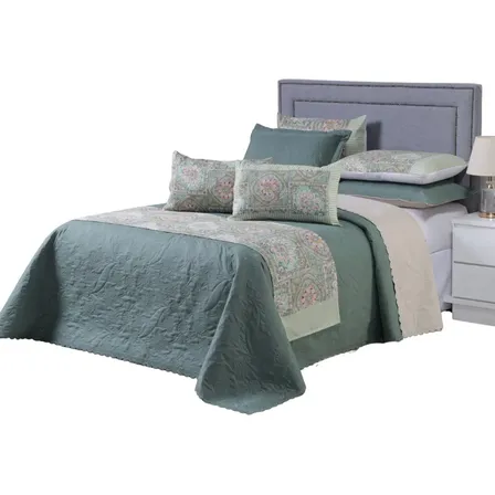 Kit Enxoval Moderno Cobre Leito 8 Peças Casal Queen
