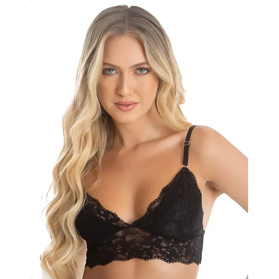 Top Cropped Feminino Renda Sem Bojo Sutiã Alcinha Lingerie