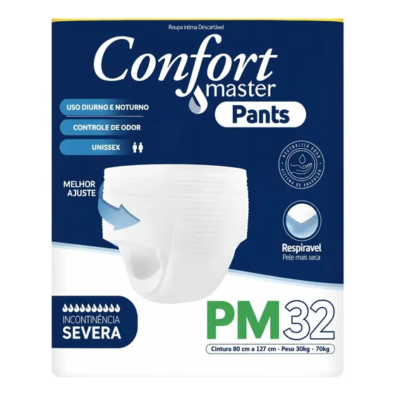 Fralda Calça Geriátrica Confort Master Pants C32 Un P/m G/eg