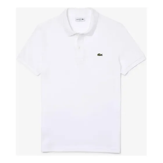 Camisa Polo Lacoste Masculina Slim Fit Em Petit Piquet