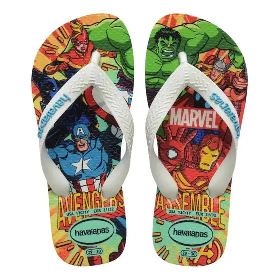 Chinelo Havaianas Kids Top Marvel Ii Homem Aranha Original