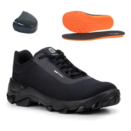 Sapato Estival Hybrid Move All Black Composite Ca 47750