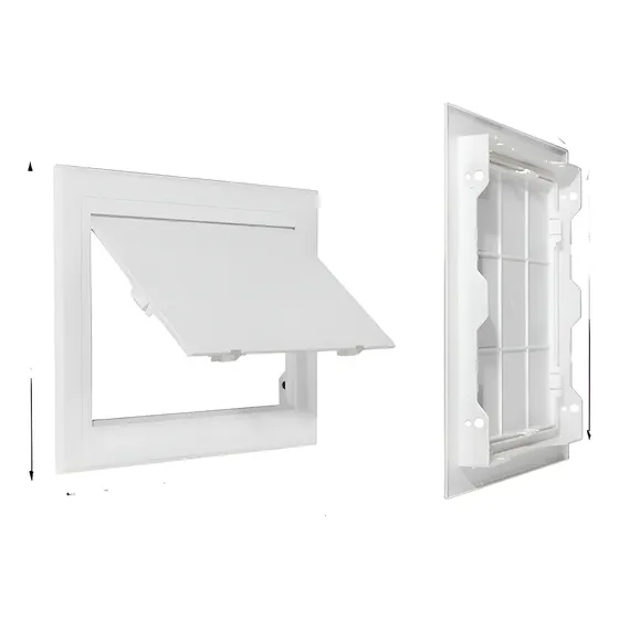 Porta De Inspeção Removível Com Trava Em Abs Branco