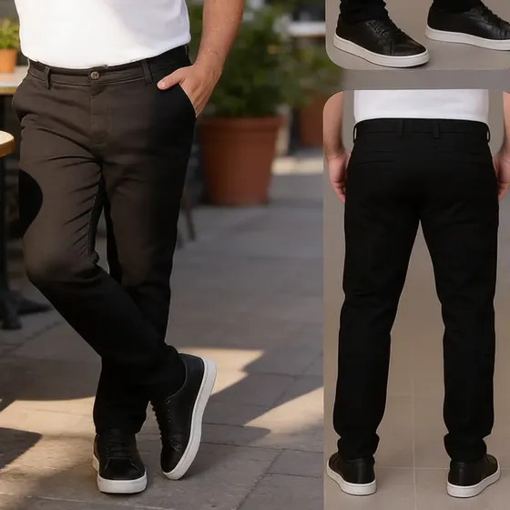 Calça Social Slim Masculina Plus Size 50 52 54 56 Com Lycra
