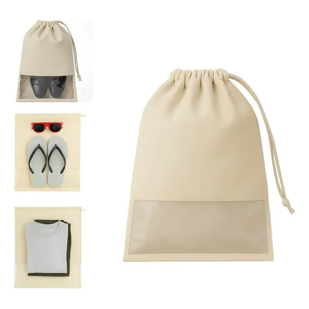 Kit 10 Sacos Organizador P/ Sapatos E Roupas Tnt Com Visor