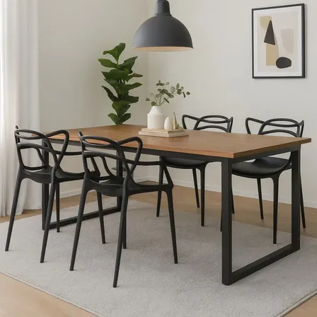 Jogo De Mesa Com 4 Cadeiras Design Sofisticado E Moderno