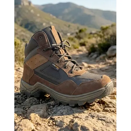 Bota Coturno Adventure Trabalho Couro Boot Trilha Cordura