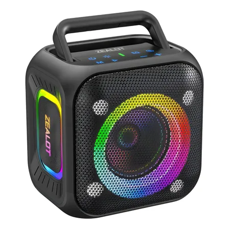 Caixa De Som Zealot Pt01 Bluetooth Portátil 30w Potência