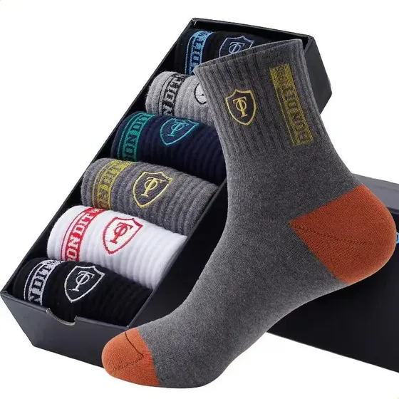 30 Pares De Meias Masculinas Cano Médio Antiodor Anti-suor