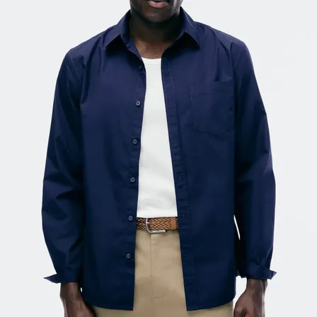 Camisa Básica Masculina Manga Longa Slim Hering
