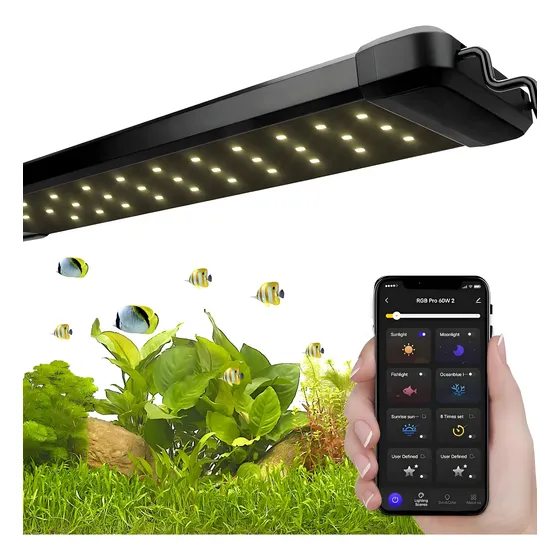 Luminária Led Aquário Inteligente Hygger Bluetooth