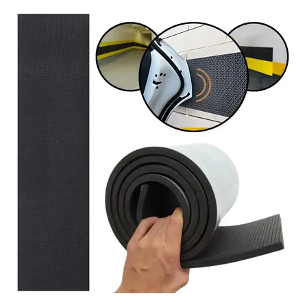 Protetor De Parede Garagem Borracha Eva Impacto Rolo Com 2mt