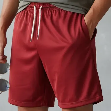Short Masculino De Futebol Liso Sem Bolso Em Dryfit Fitness