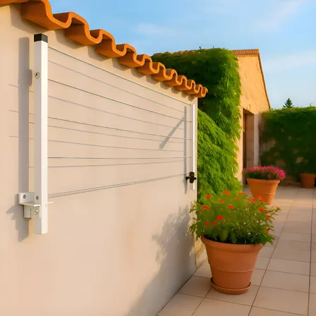 Varal Dobravel Branco 2 Hastes Aluminio Premium Até 80kg