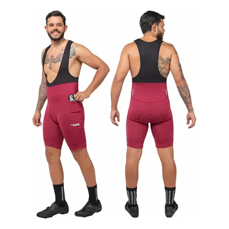 Bretelle Masculino Ciclismo Forro Gel Amortecedor Mtb Bolsos