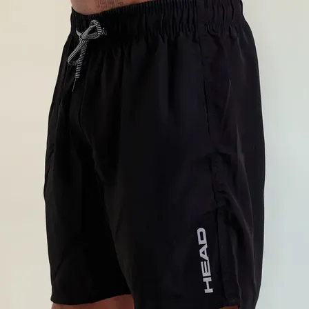 Short Bermuda Head Masculino Tactel Preto Para Jogar Tennis