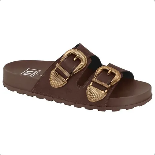 Chinelo Moleca Papete Birken Moda Camurça Flex Fivela Luxo