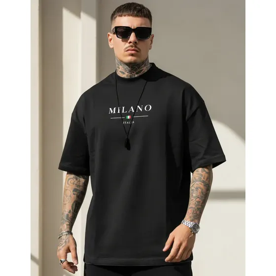 Camisa Milano Oversized Camisão Estiloso Ombro Caido Style