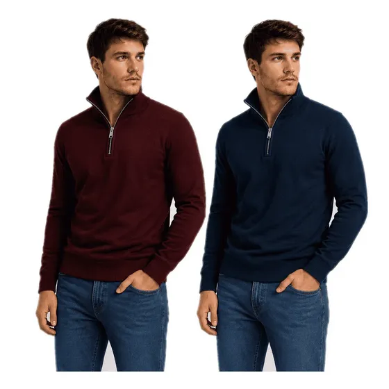Kit 2 Blusas De Frio Inverno Premium Gola Alta