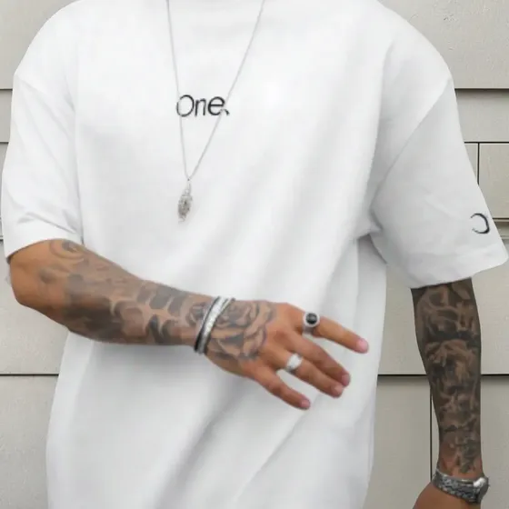 Camiseta Oversized One Estilosa Confortavel Camisa Grande