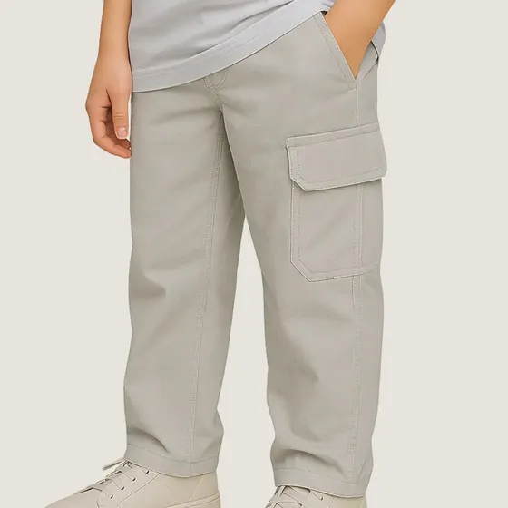 Calça Menino Masculina Infantil Cargo Calca Sarja 10 Ao 16