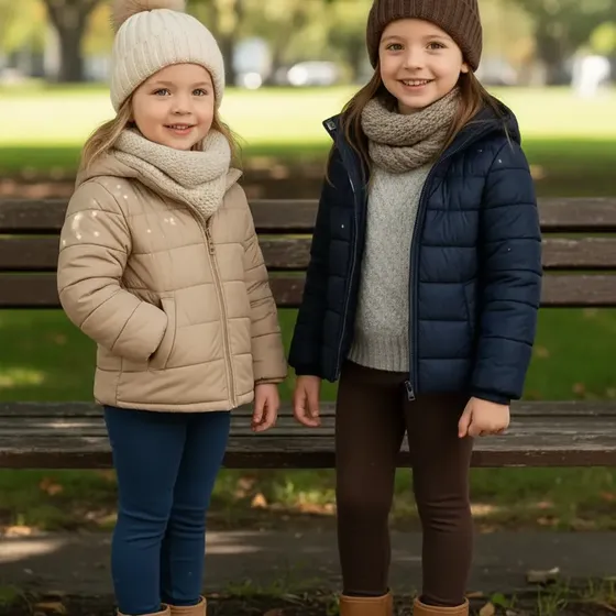 Kit 2 Calça Legging Infantil Menina Peluciada Termica Grossa