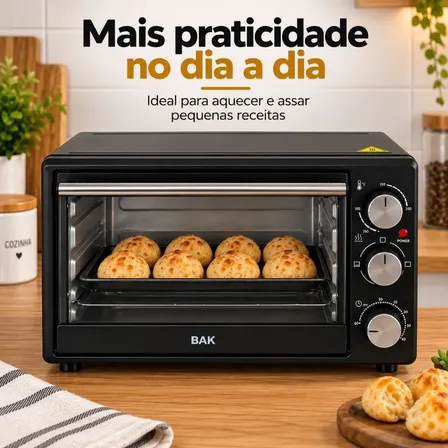 Forno Elétrico 21 Litros 110v Ou 220v 1400w Bancada Cozinha
