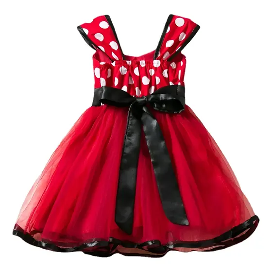 Vestido Fantasia Minnie Princesa Infantil Carnaval Halloween